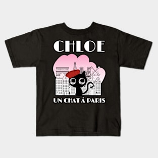 Chloe - un chat a Paris Kids T-Shirt